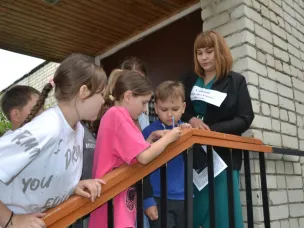 Школьники приняли участие в  квест-игре «Юные спасатели»